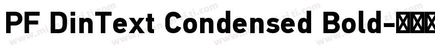 PF DinText Condensed Bold字体转换